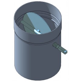 Nerezový kouřovod s klapkou pr. 180/250 mm