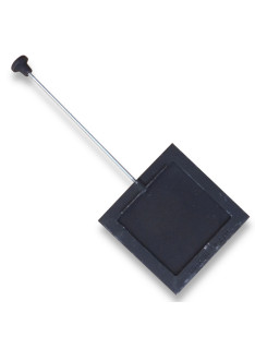 Litinová klapka kouřová s tahovým ovládáním 160 x 160 mm
