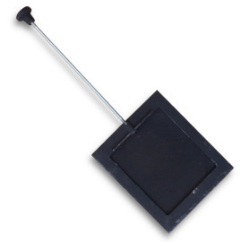 Litinová klapka kouřová s tahovým ovládáním 160 x 230 mm