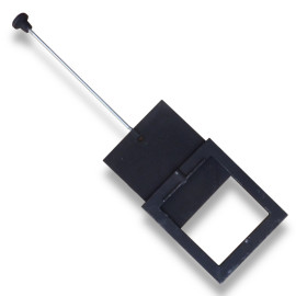 Litinová klapka kouřová s tahovým ovládáním 160 x 230 mm