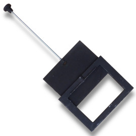 Litinová klapka kouřová s tahovým ovládáním 230 x 160 mm