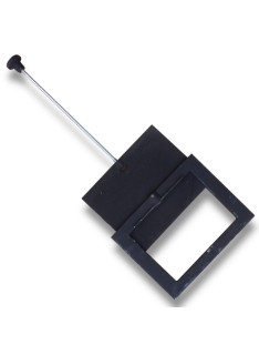 Litinová klapka kouřová s tahovým ovládáním 230 x 160 mm